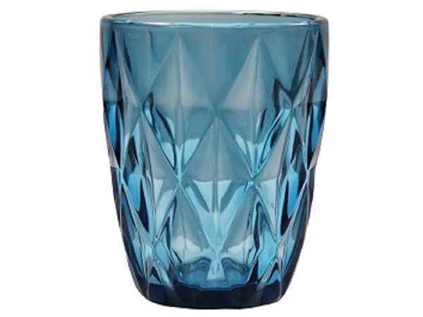 blue colour tumbler glass