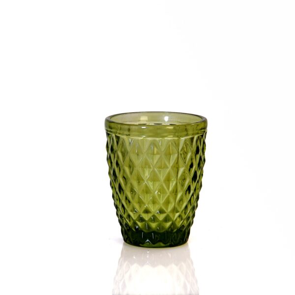 green colour drinking glass