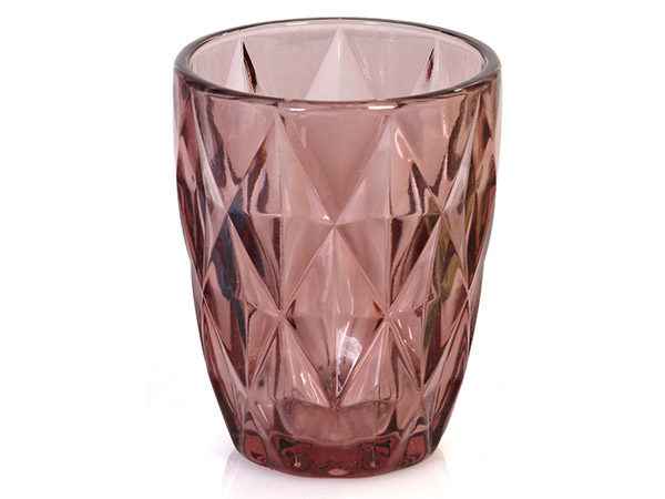 purple color drinking glass